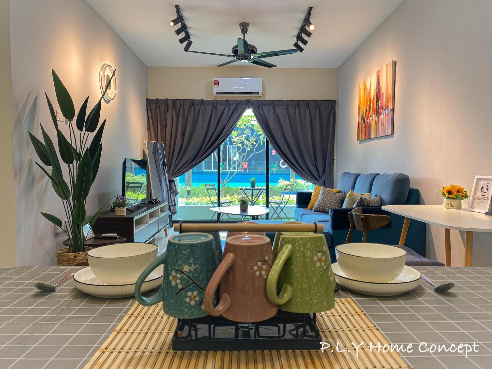Apartment Manhattan Groundfloor Poolside Free Netflix&carpark Ipoh
